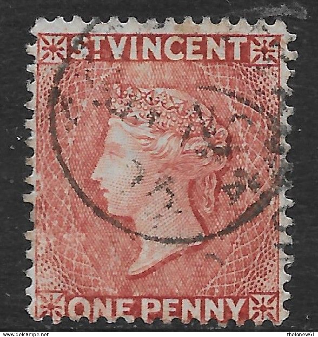 St Vincent British Colonies 1885-1897 Queen Victoria 1P Mi N.32 US - St.Vincent (...-1979)