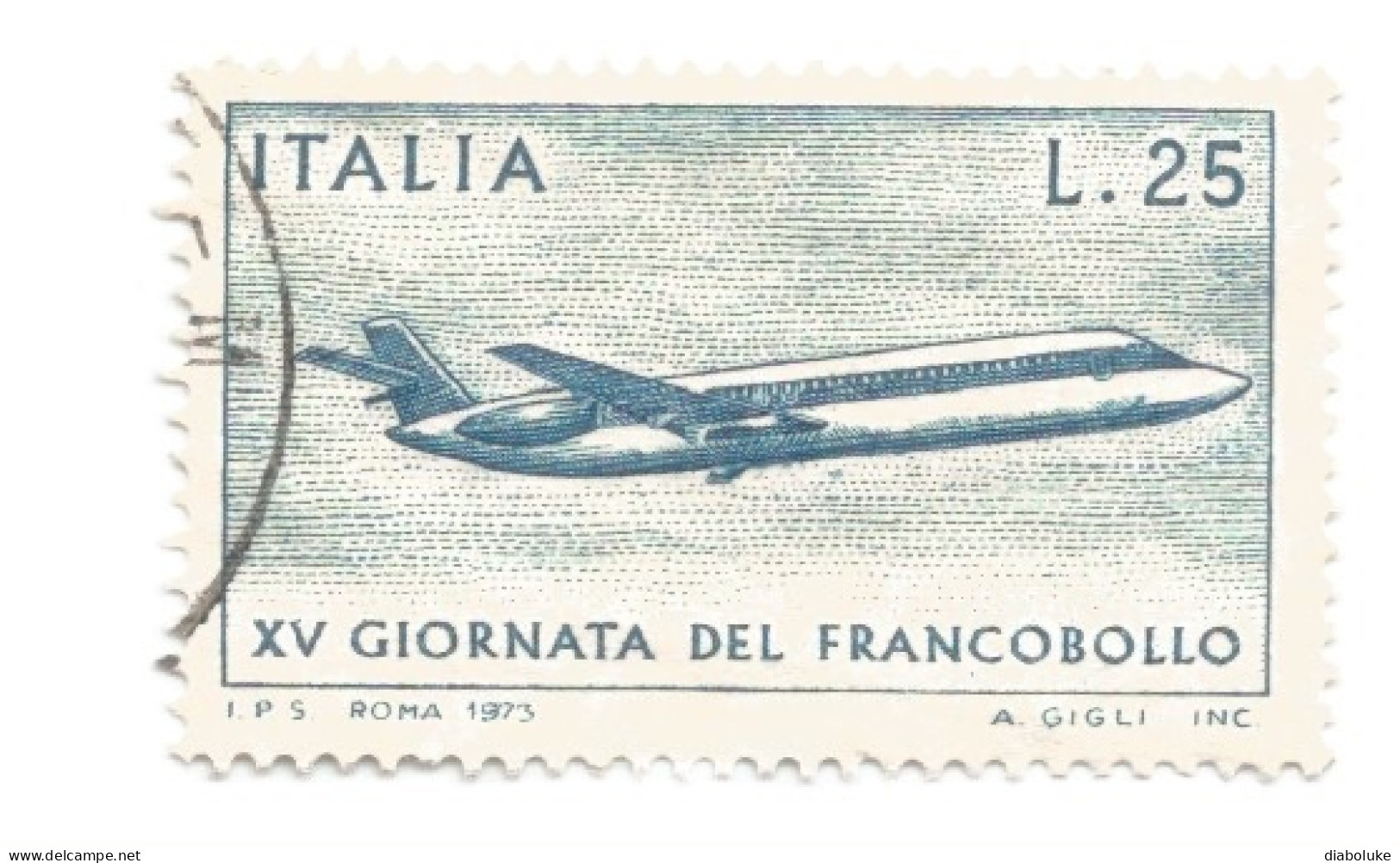 (REPUBBLICA ITALIANA) 1973, GIORNATA DEL FRANCOBOLLO - Serie Di 1 Francobollo Usato - Full Years