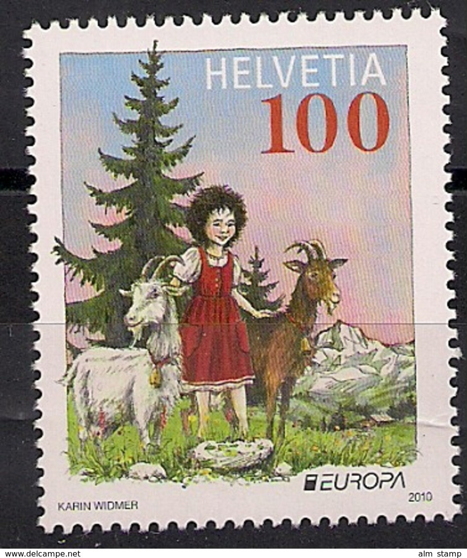 2010 Schweiz Mi. 2157 **MNH    Europa: Kinderbücher. - 2010