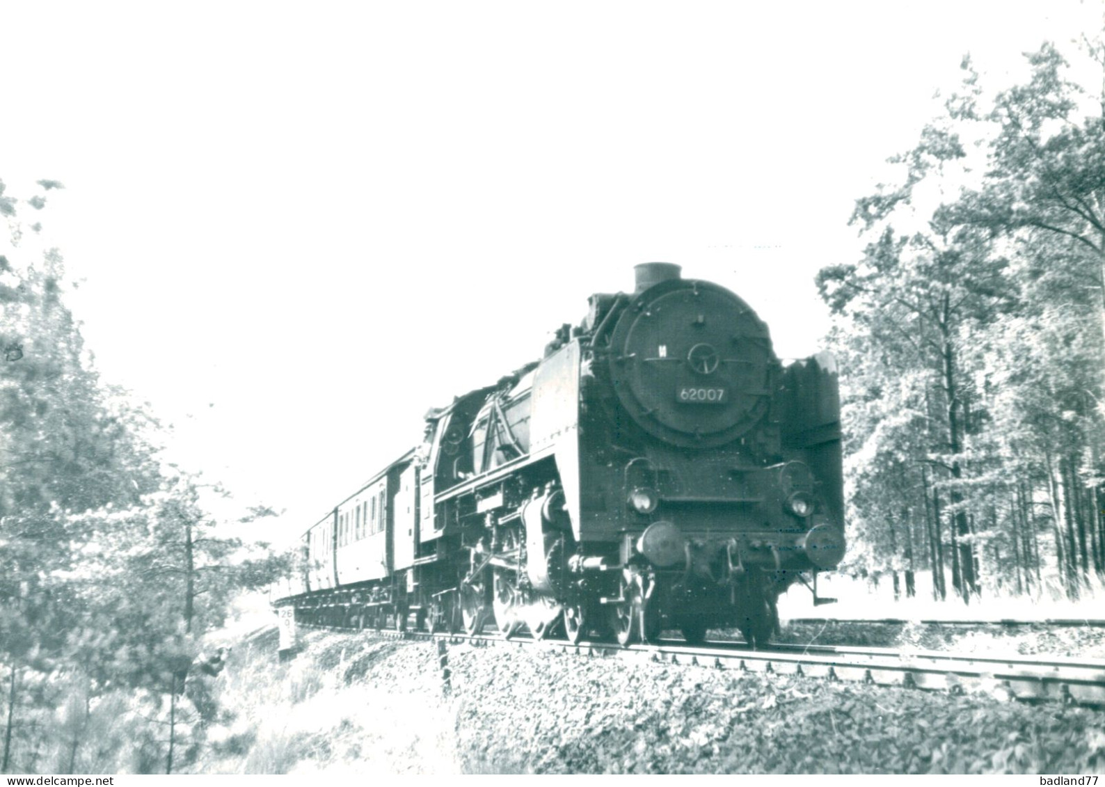 Locomotive Allemande - DB Dampflokomotive - 62 007  Bw Frankfurt  In/bei Erkner   - Eisenbahnverkehr