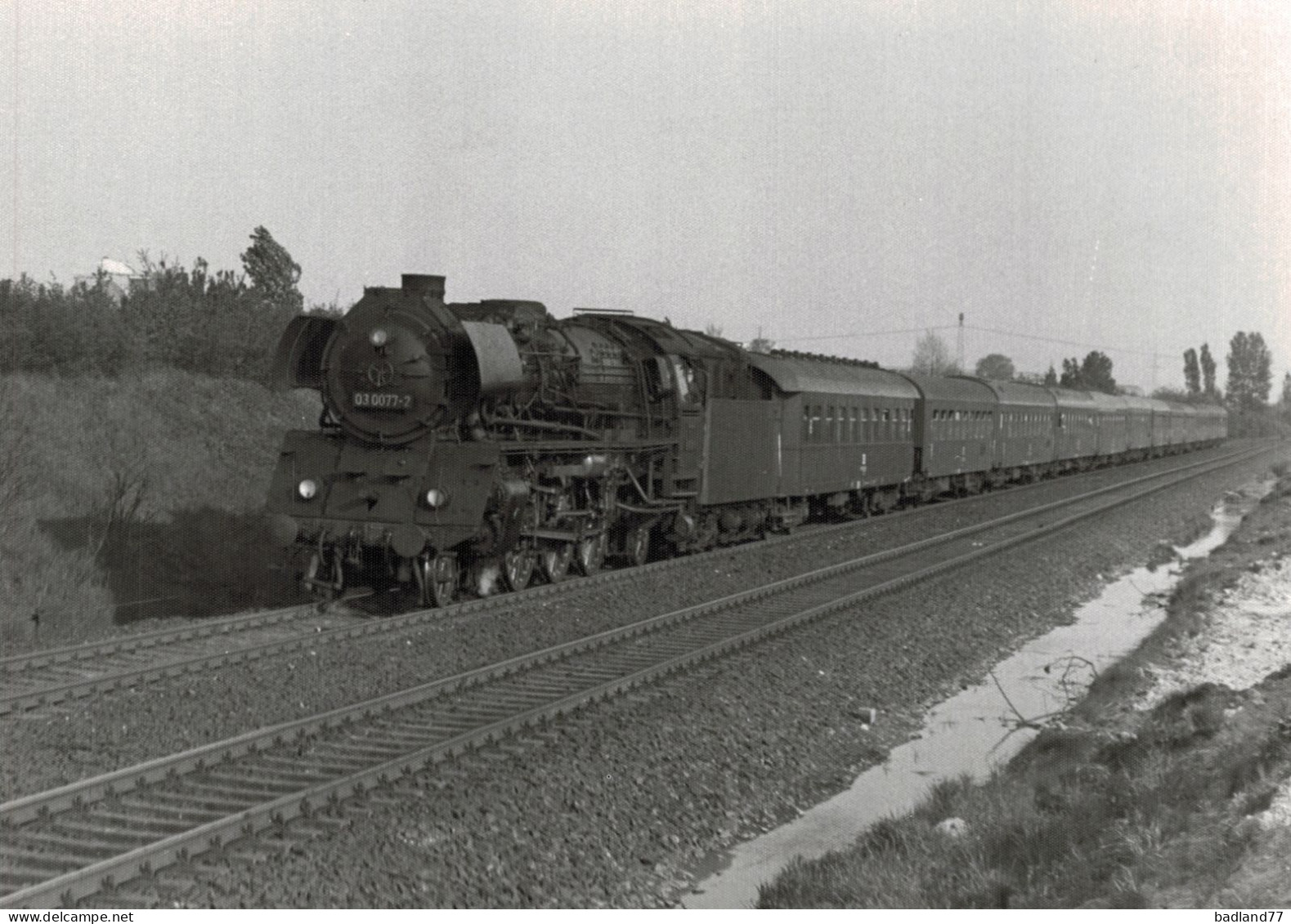 Locomotive Allemande - DB Dampflokomotive - 03 0077 Bei Berlin-Hohenschönhausen  5-79  - H.Palmer - Spoorweg