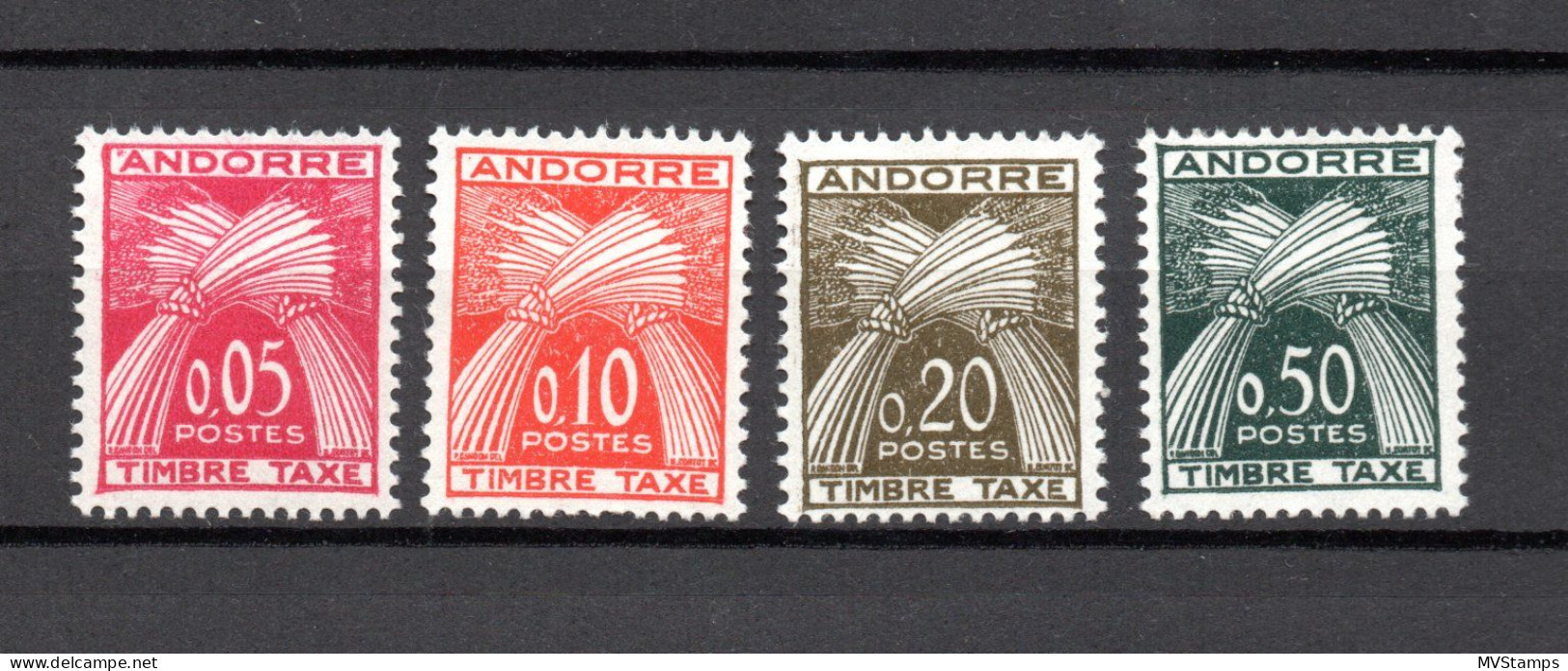 Andorra 1961 Set Postage-due Stamps (Michel P 42/45) Nice MLH - Neufs