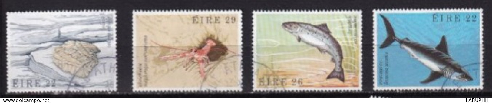 IRLANDE USED OBLITERE  1982  Poissons Faune - Oblitérés