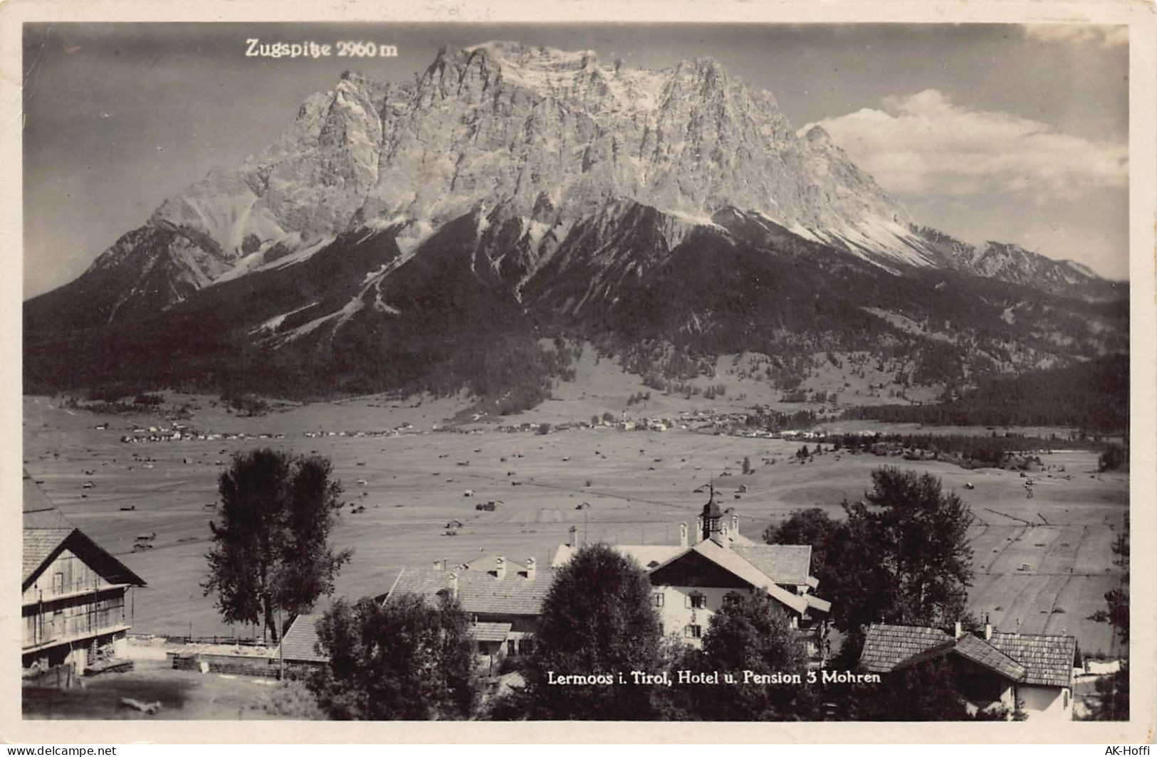 Lermoos Tirol Gegen Ehrwald & Zugspitze Gl1929 (2073) - Lermoos