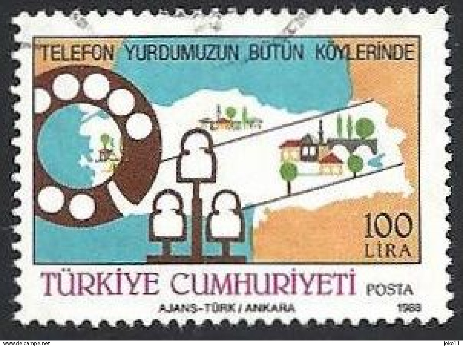 Türkei, 1988, Mi.-Nr.  2823, Gestempelt - Usados