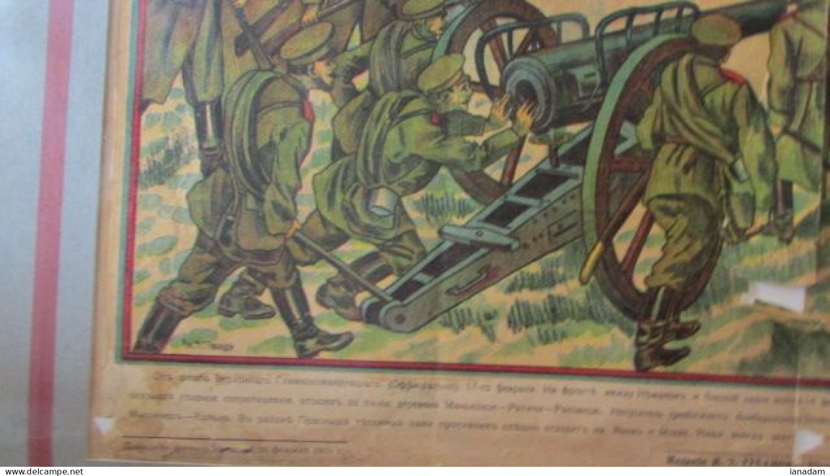 ORIGINAL 1915 WW! Russian War Poster. - 1914-18