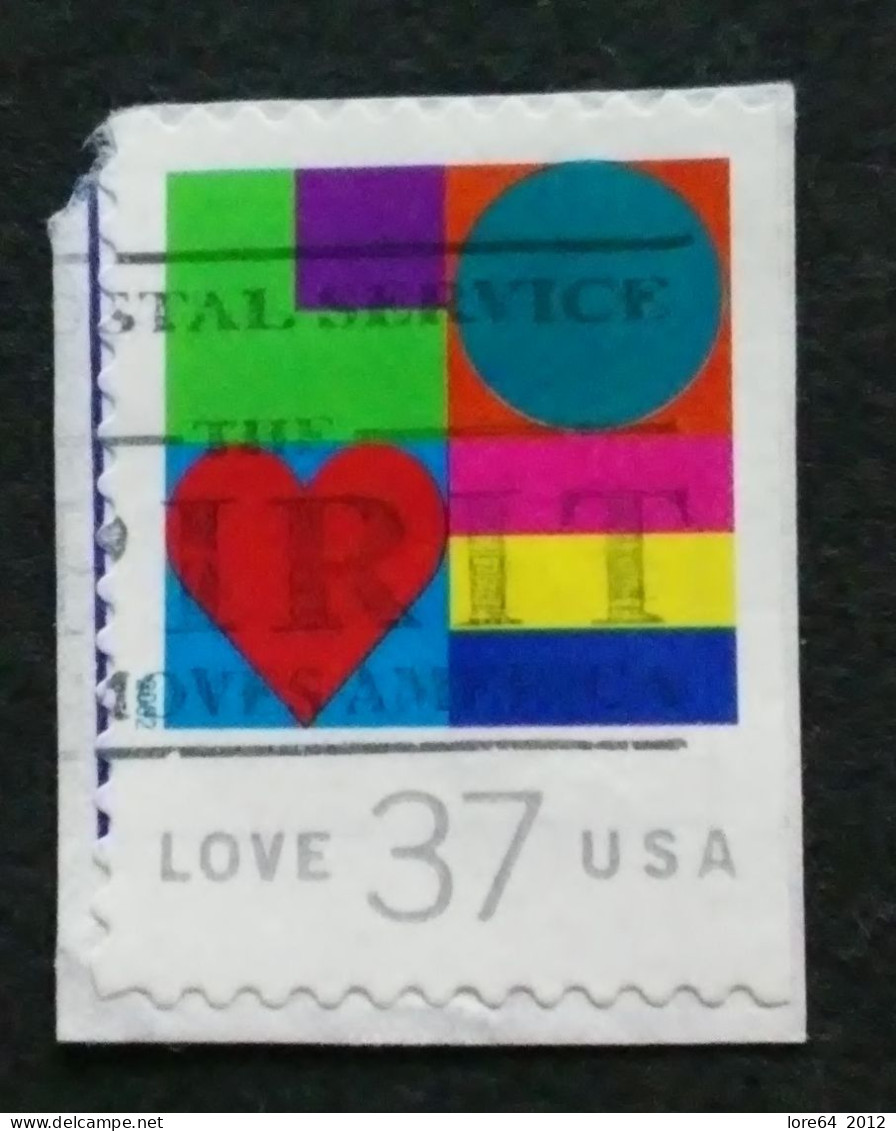 2002 - Catalogo SCOTT N° 3657 Non Dentellato A Destra Su Frammento - Used Stamps