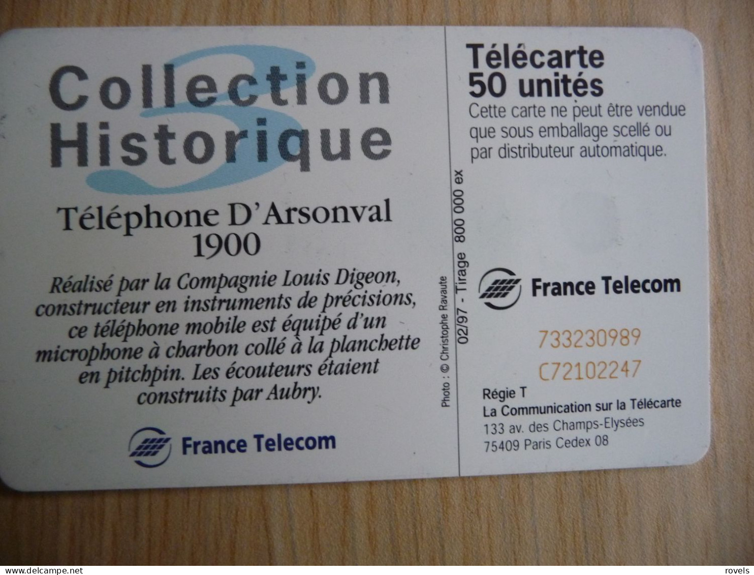 (8) FRANCE COLLECTION HISTORIQUE TELEFOON. . - Peinture