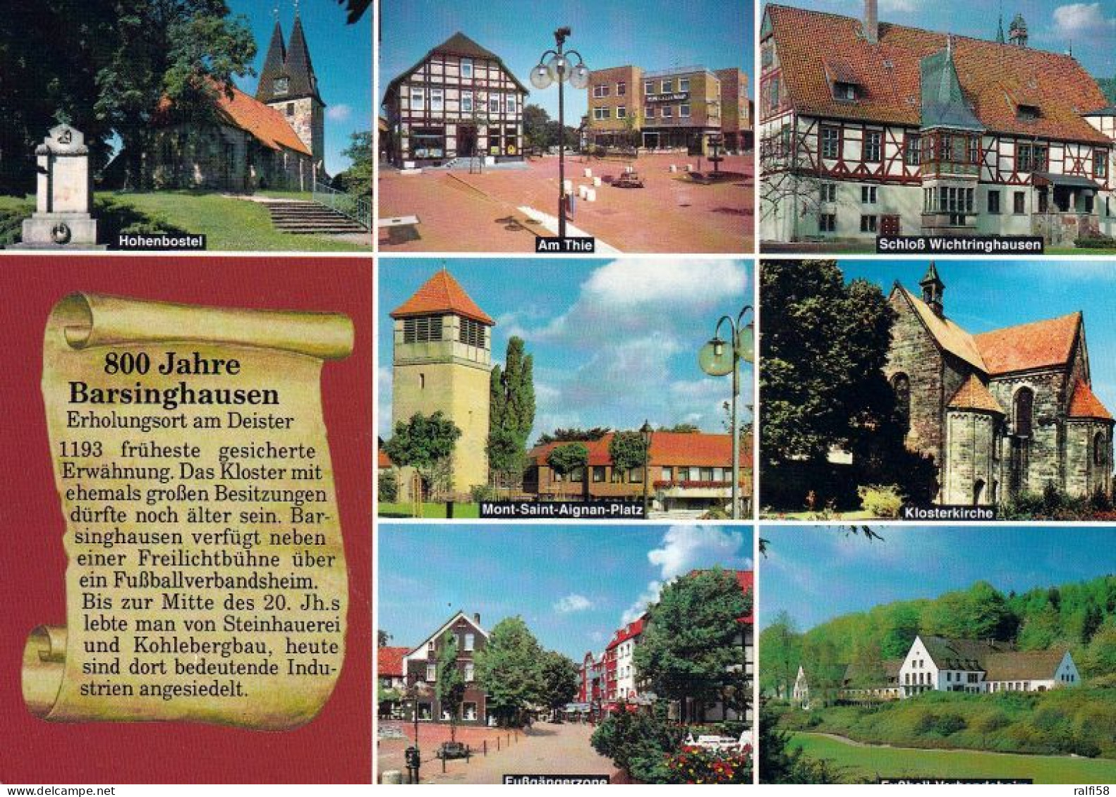 1 AK Germany / Niedersachsen * Chronikkarte Der Stadt Barsinghausen * - Barsinghausen