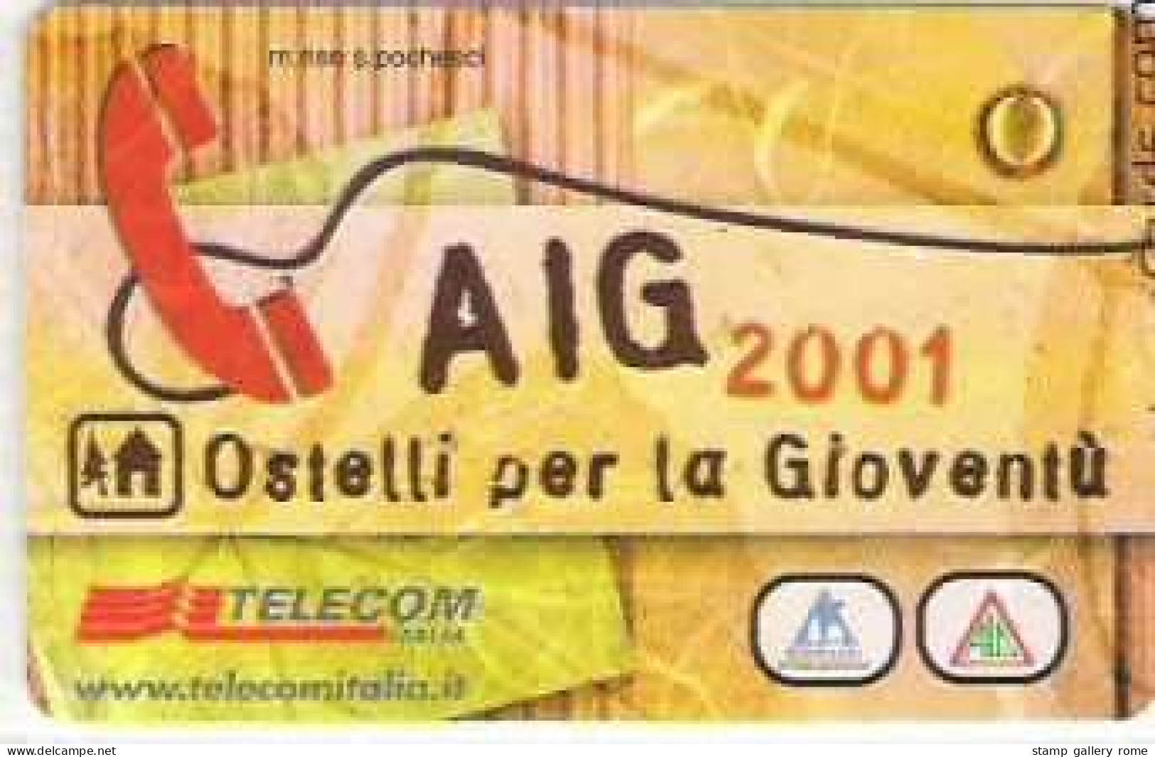 TELECOM - AIG 2001 - NUOVA  - LIRE 1000 - GOLDEN  1322 - Openbaar Getekend