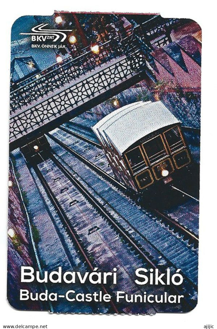 HUNGARY. Budapest Castle Hill Funicular Card - Chemin De Fer