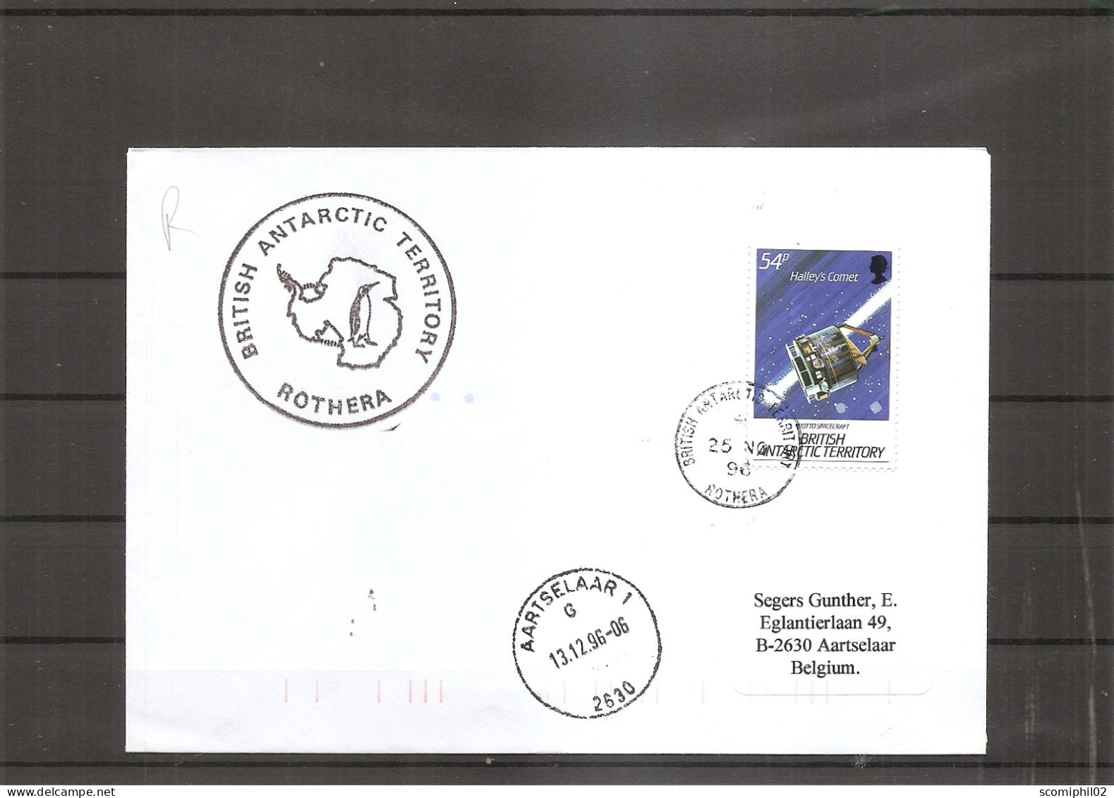 BAT ( Lettre De 1996 De Rothera Vers La Belgique à Voir) - Covers & Documents