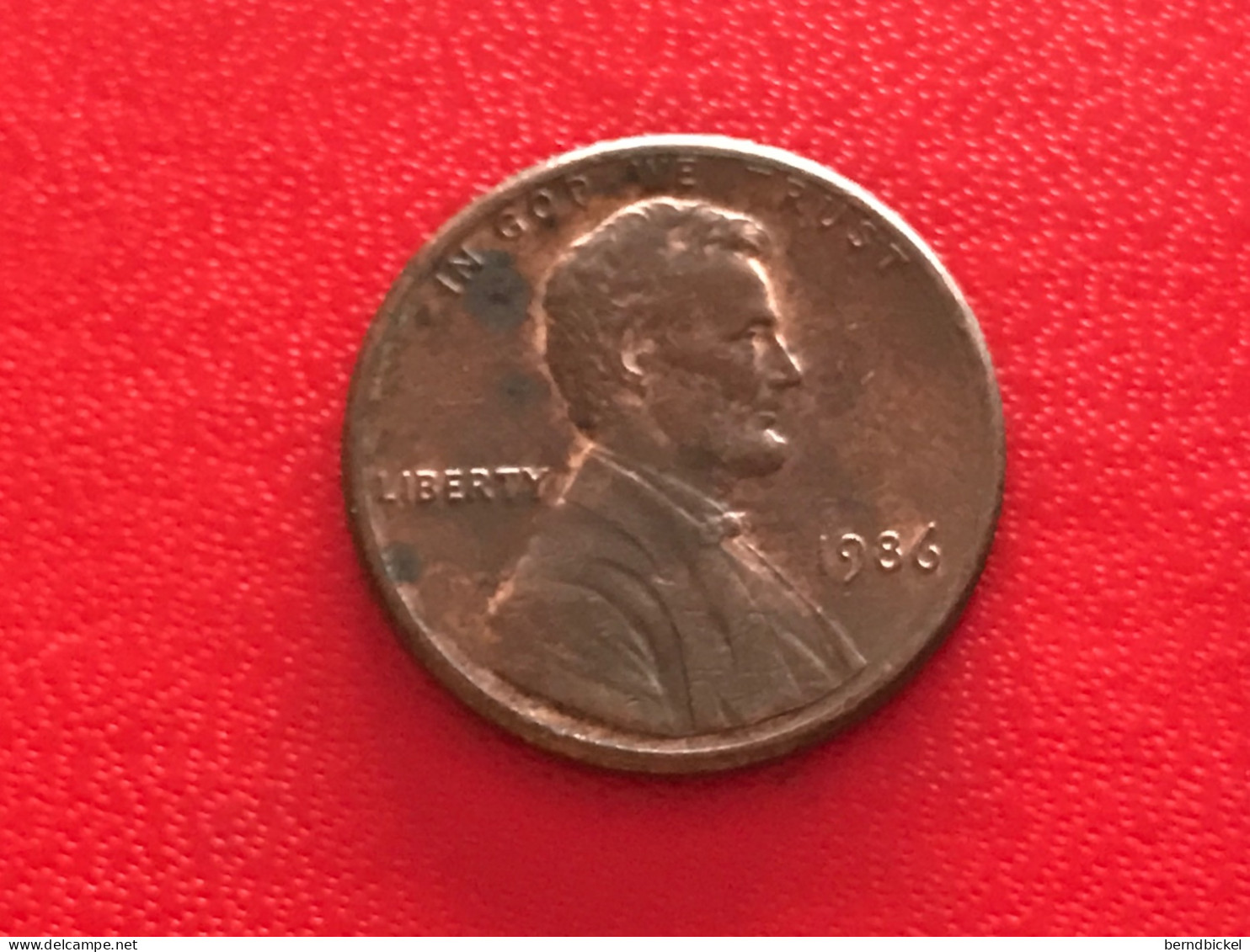 Münze Münzen Umlaufmünze USA 1 Cent 1986 Ohne Münzzeichen - 1959-…: Lincoln, Memorial Reverse