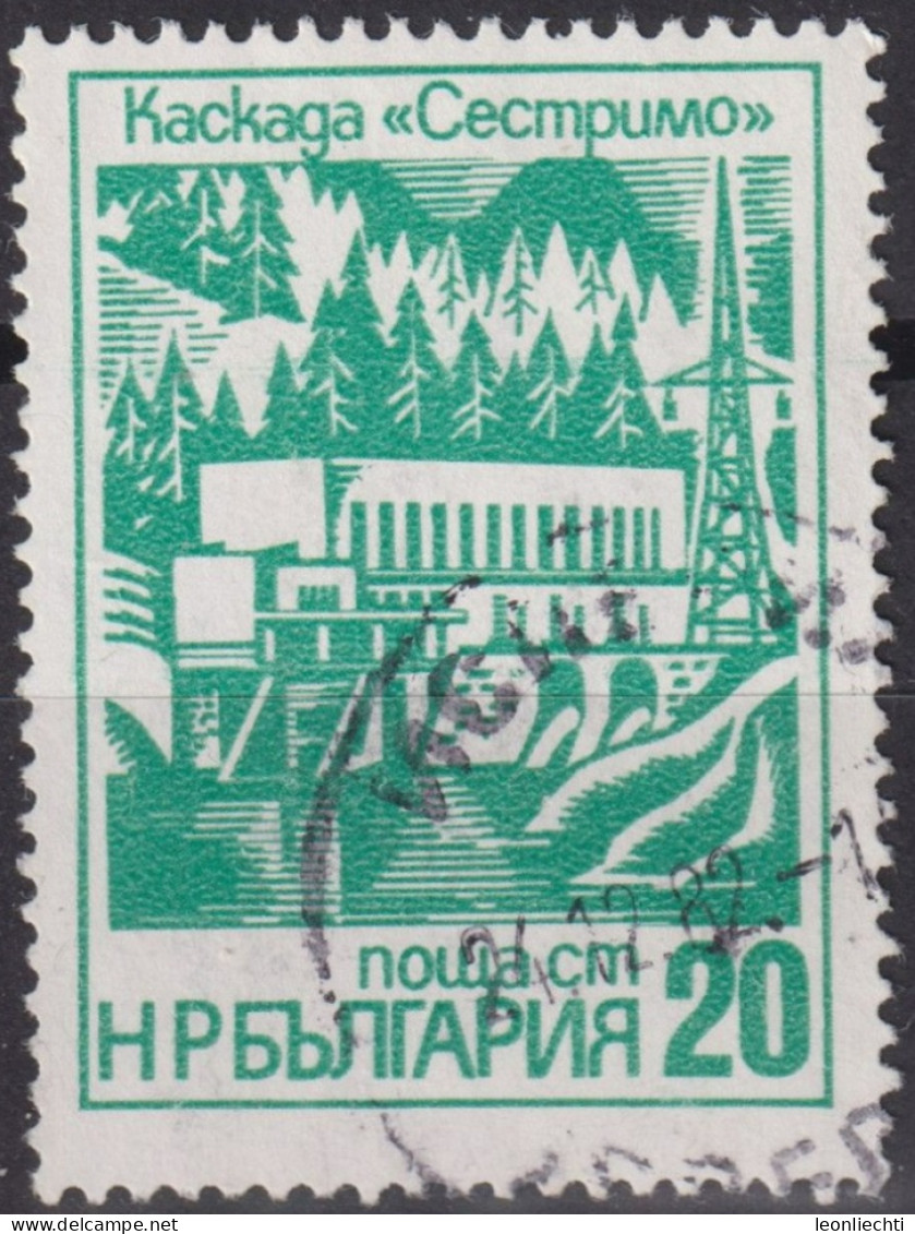 1976 Bulgarien ° Mi:BG 2500, Sn:BG 2326, Yt:BG 2229, Sestvitro Dam And Hydroelectric Power Facility, - Elektriciteit