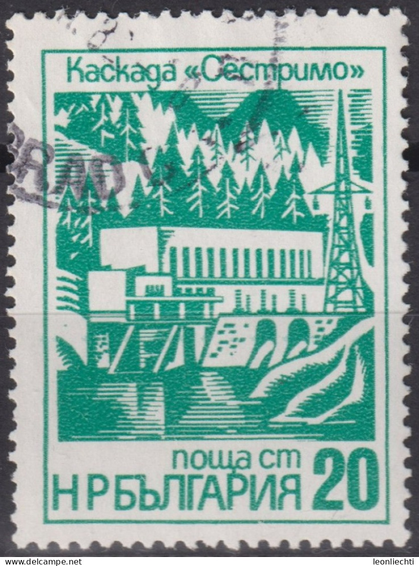 1976 Bulgarien ° Mi:BG 2500, Sn:BG 2326, Yt:BG 2229, Sestvitro Dam And Hydroelectric Power Facility, - Elektriciteit
