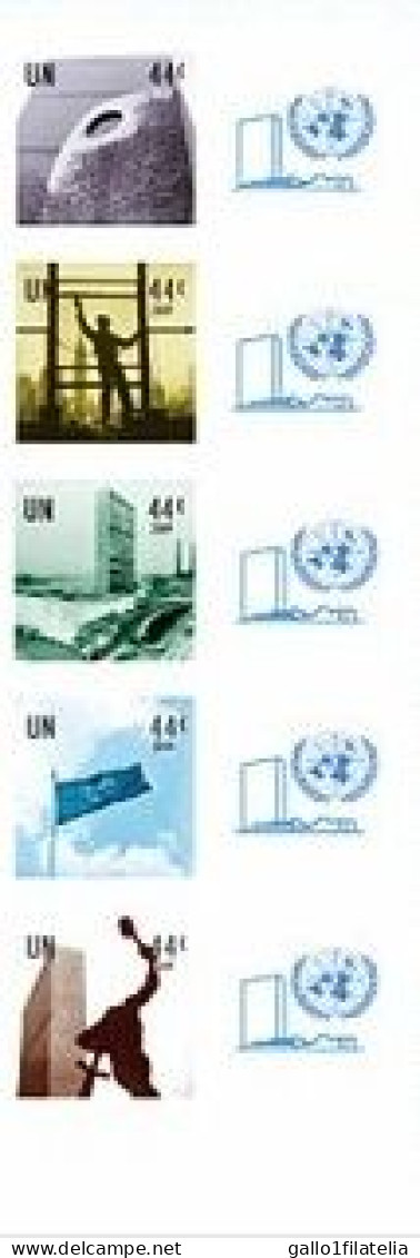 2009 - O.N.U. / UNITED NATIONS - NEW YORK - SALUTI DALLE NAZIONI UNITE / GREETINGS FROM THE UNITED NATIONS / STRIP. MNH - Blocs-feuillets