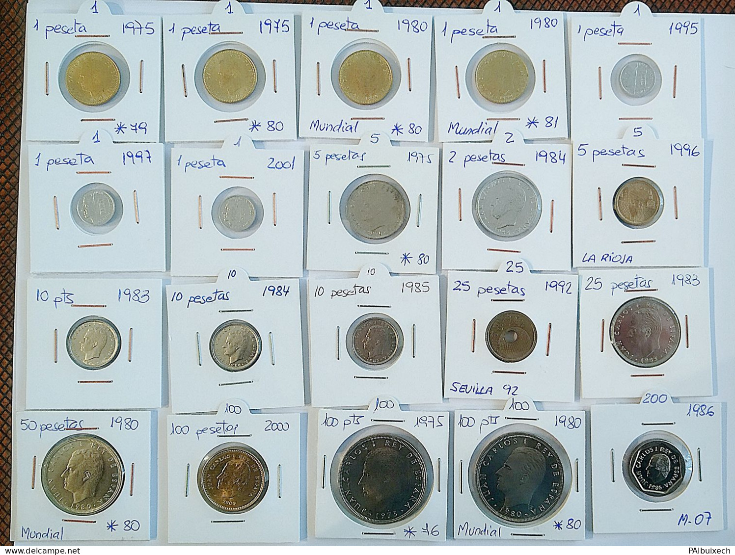 Lote De 20 Monedas Juan Carlos De Distintos Valores Y Varios Años - Autres & Non Classés