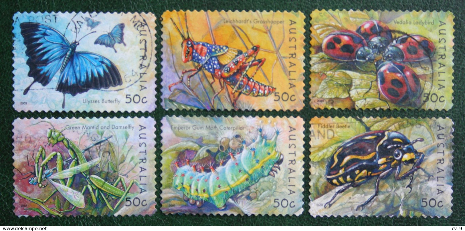 BUGS & BUTTERFLIES Papillon Insects 2003 Mi 2265-2270 Used Gebruikt Oblitere Australia Australien Australie - Gebruikt