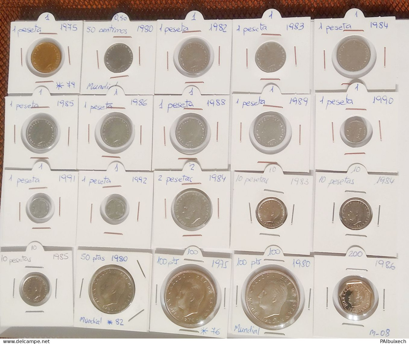 Lote De 20 Monedas Juan Carlos De Distintos Valores Y Varios Años - Otros & Sin Clasificación