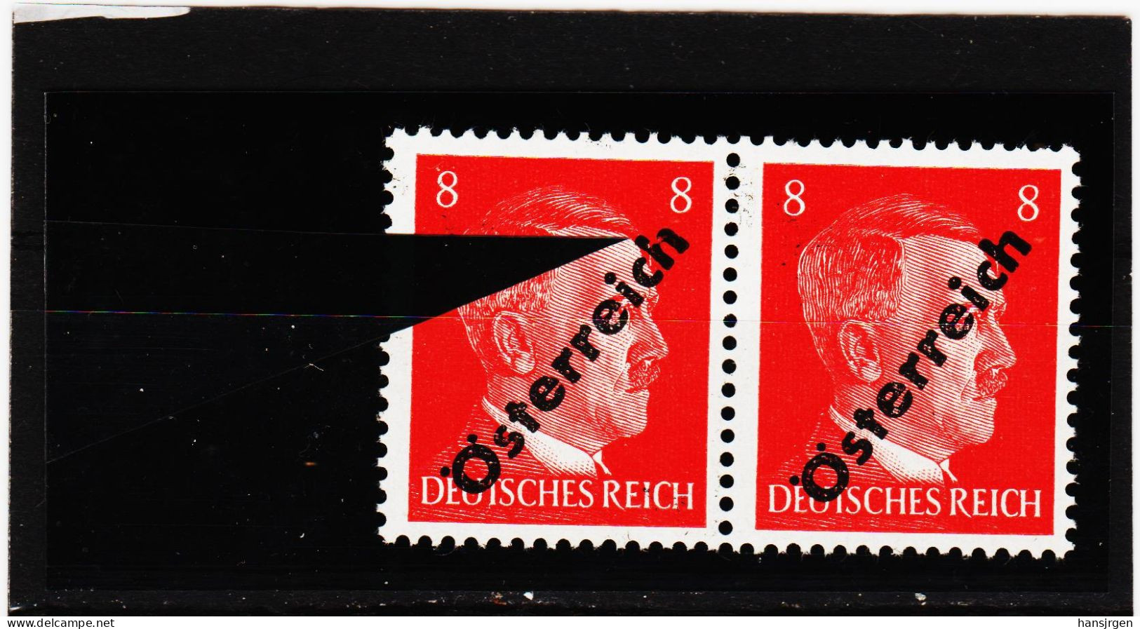 IMOgg/90 ÖSTERREICH 1945 Michl 662 PLATTENFEHLER "h" Mit Loch Im PAAR Mit Vergleichsstück**postfrisch SIEHE ABBILDUNG - Plaatfouten & Curiosa