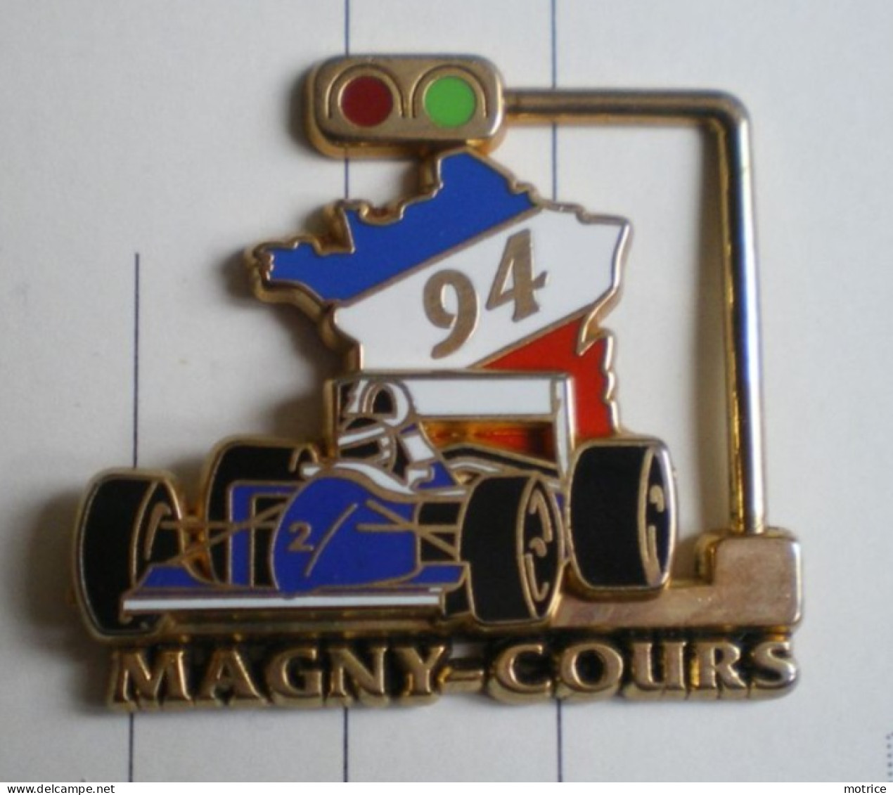 PIN'S  FORMULE 1 -  Magny Cours 94, Ayrton Senna  ( JFG Fabricant). - F1