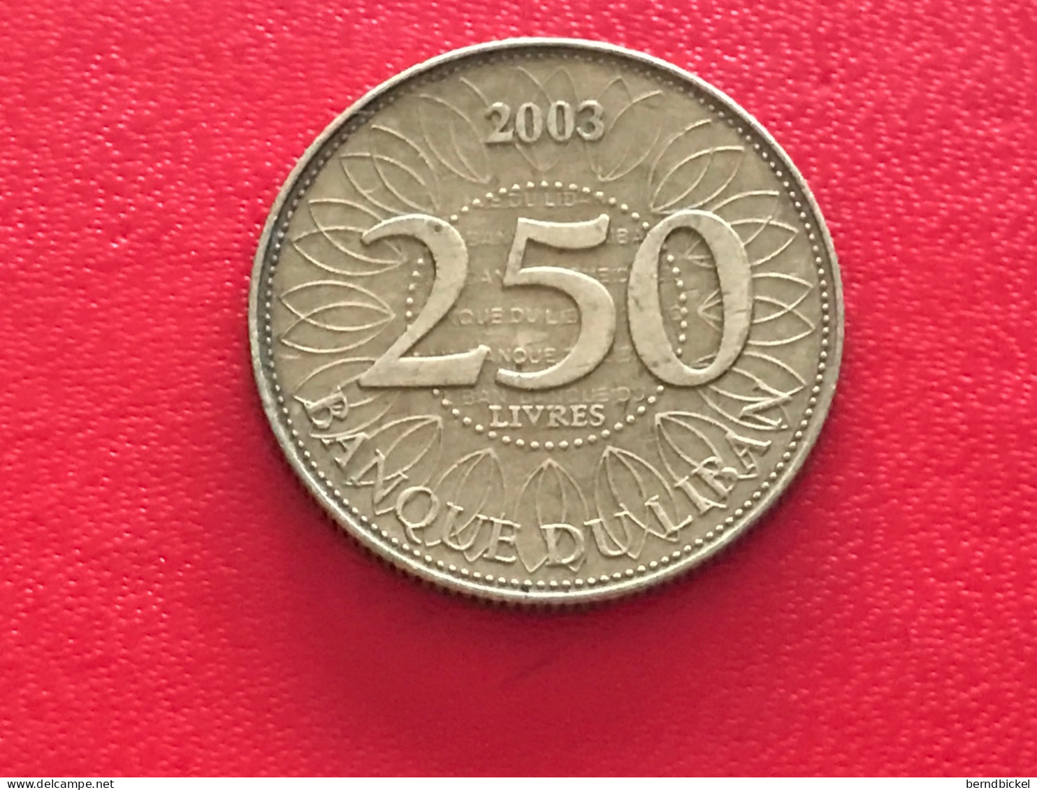 Münze Münzen Umlaufmünze Libanon 250 Livres 2003 - Liban