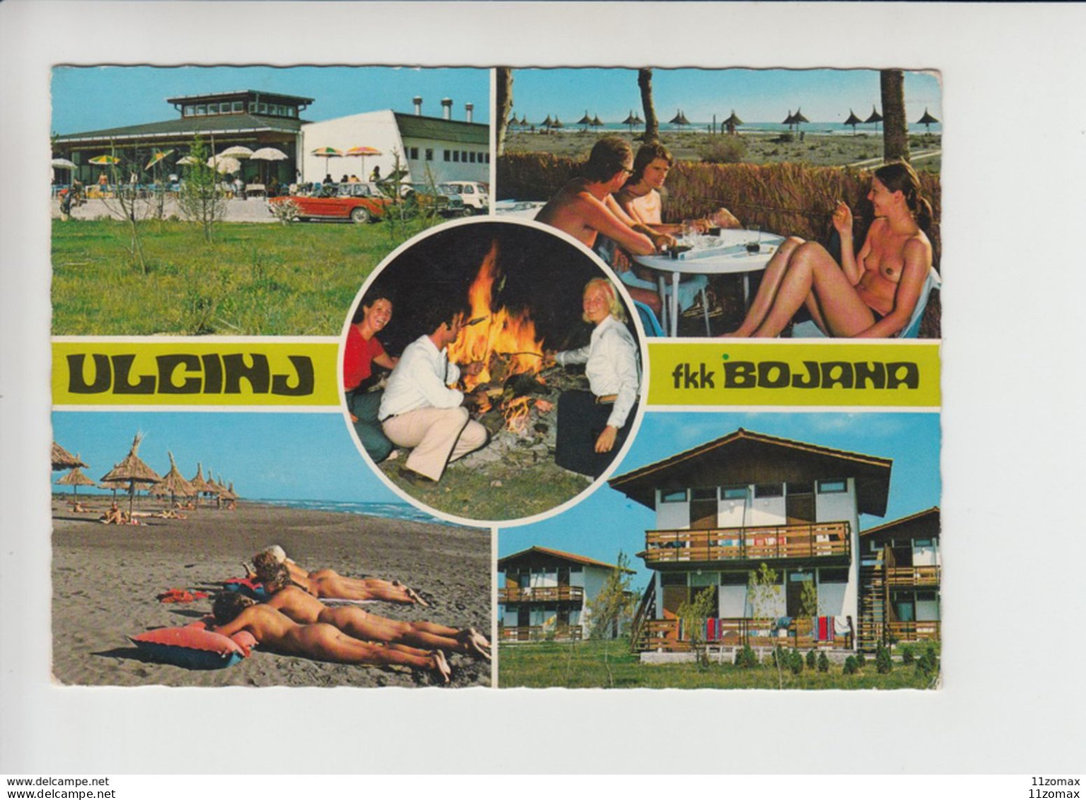 FKK Bojana Nude Nudist Nu Naturist Beach Ulcinj Used Postcard (cg063) NATURISTE, NUDISME, NUE, - Montenegro