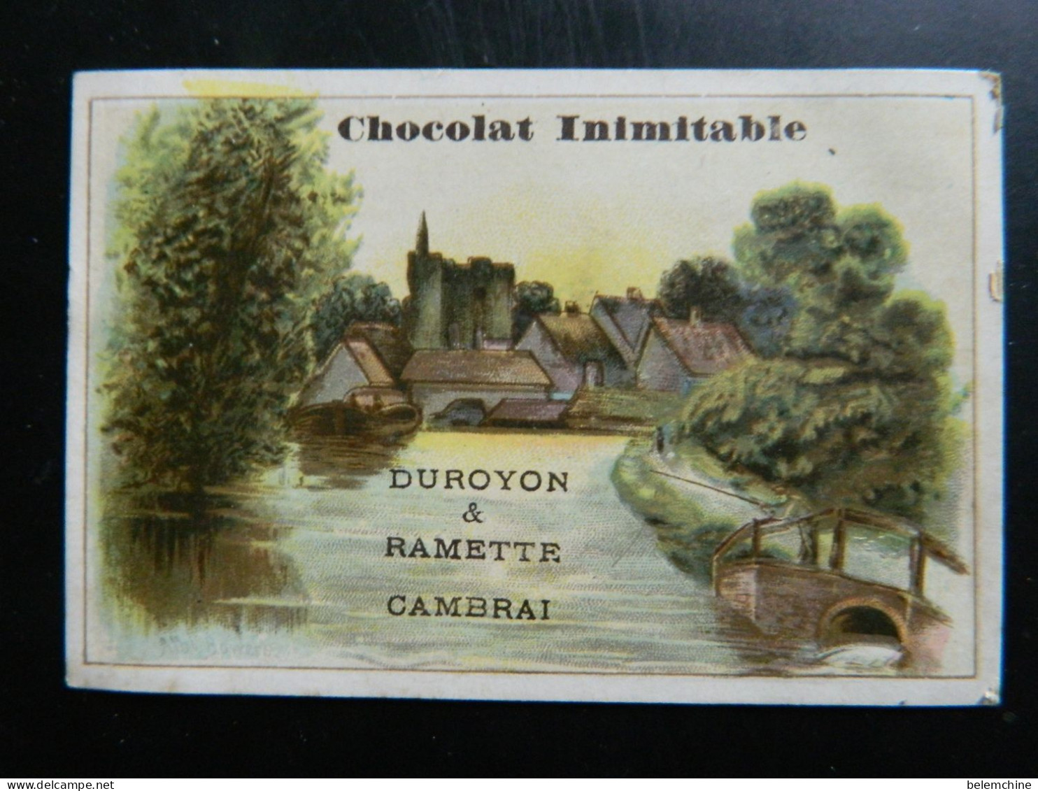 CHROMO CHOCOLAT DUROYON ET RAMETTE A CAMBRAI   ( 10,5  X  7 Cms)      1 - Duroyon & Ramette