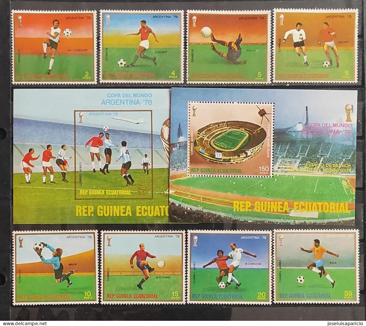 COPA MUNDIAL DE FUTBOL - ARGENTINA 78 - MICHEL 1153/60 B 263 B 264 - 1978 – Argentine