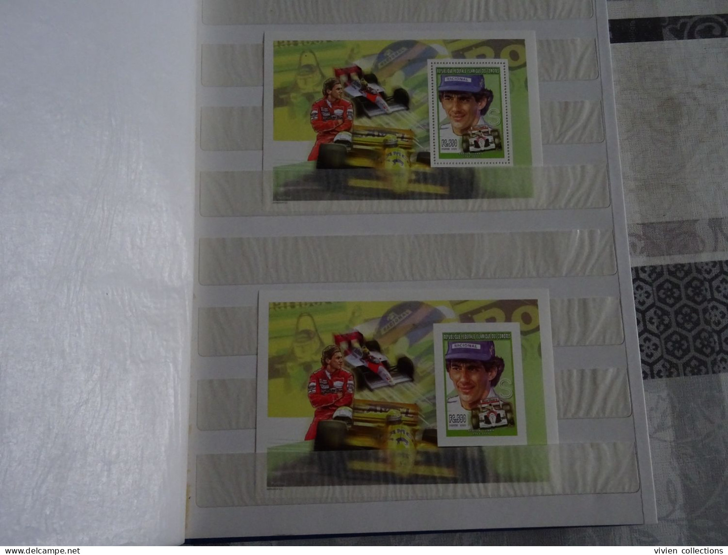 Formule I Ayrton Senna Collection En Album Avec Boitier 26 Blocs Dont Série Timbres Or Et Argent Dentelés / Non Dentelés - Auto's