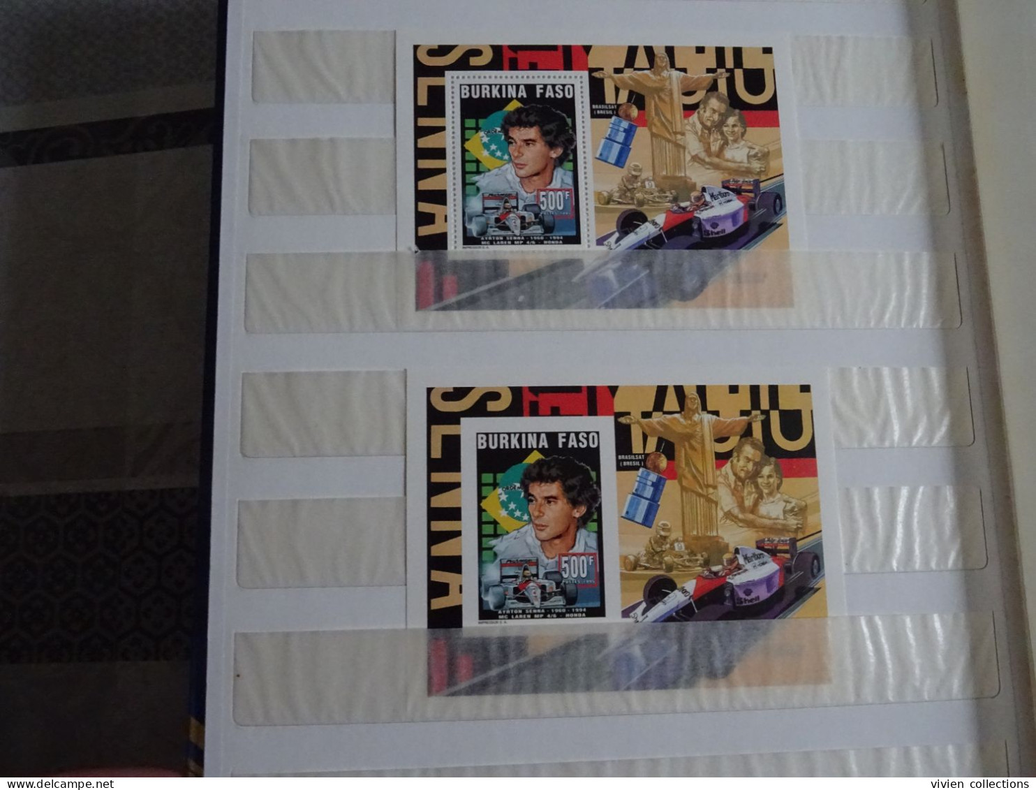 Formule I Ayrton Senna Collection En Album Avec Boitier 26 Blocs Dont Série Timbres Or Et Argent Dentelés / Non Dentelés - Auto's