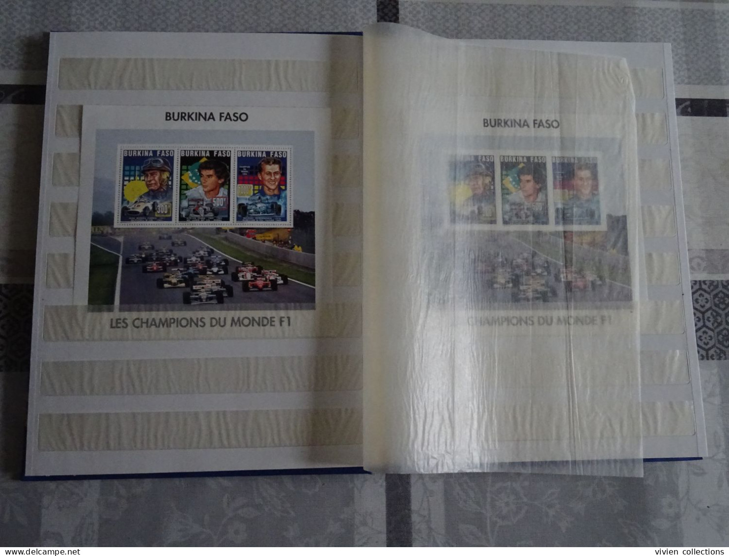 Formule I Ayrton Senna Collection En Album Avec Boitier 26 Blocs Dont Série Timbres Or Et Argent Dentelés / Non Dentelés - Auto's