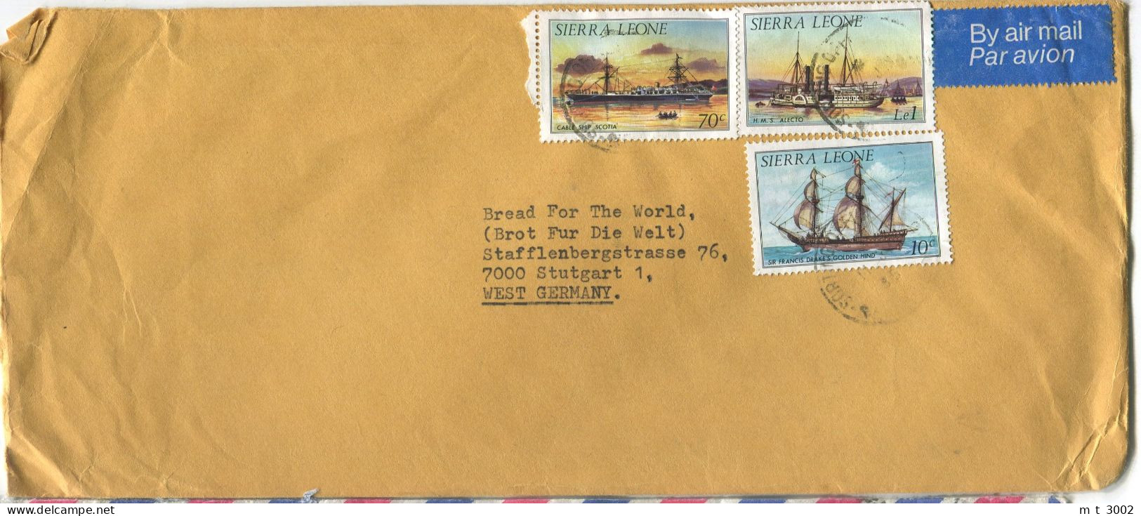 Cover Sierra Leone Freetown Sailing Ships - Sierra Leone (1961-...)