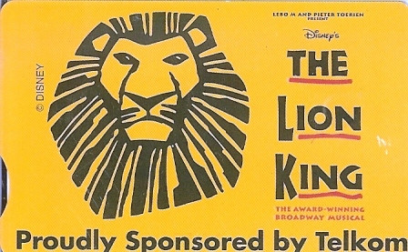SOUTH AFRICA Used Phonecard/ Gebruiklte Telefoonkaart "THE LION KING" - Afrique Du Sud