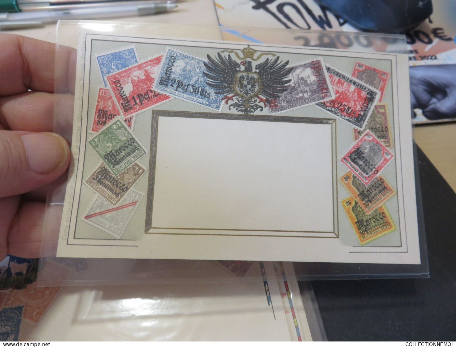 5 Cartes De Timbres Sur Cartes - Postzegels (afbeeldingen)
