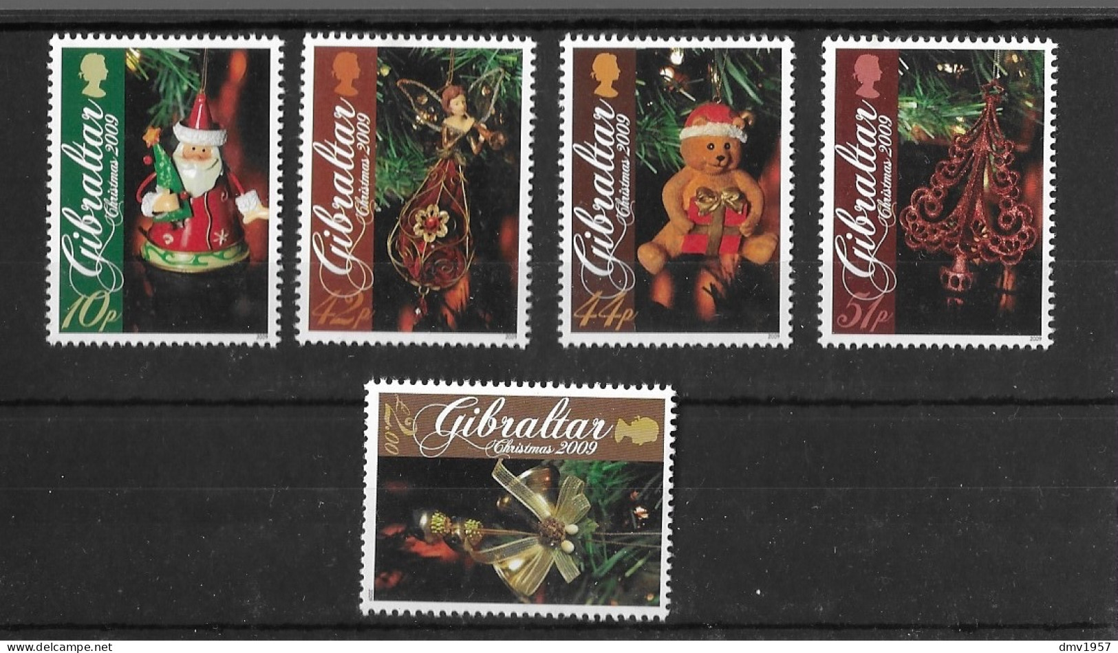 Gibraltar 2009 MNH Christmas Sg 1342/6 - Gibraltar