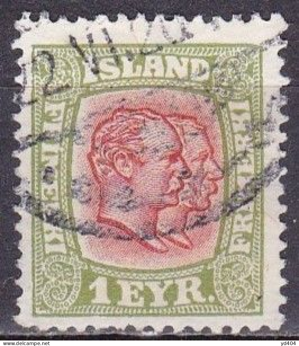 IS013A – ISLANDE – ICELAND – 1915/18 – KINGS CHRISTIAN IX & FREDERIK VII - MI # 76 USED 16 € - Usados