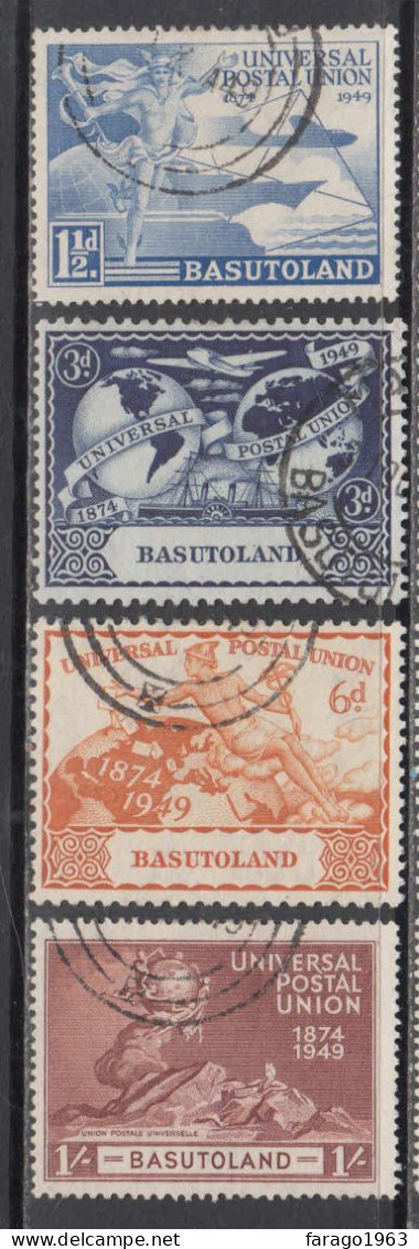 1949 Basutoland KGVI UPU Complete Set Of 4 CDS VF Used - 1933-1964 Colonie Britannique