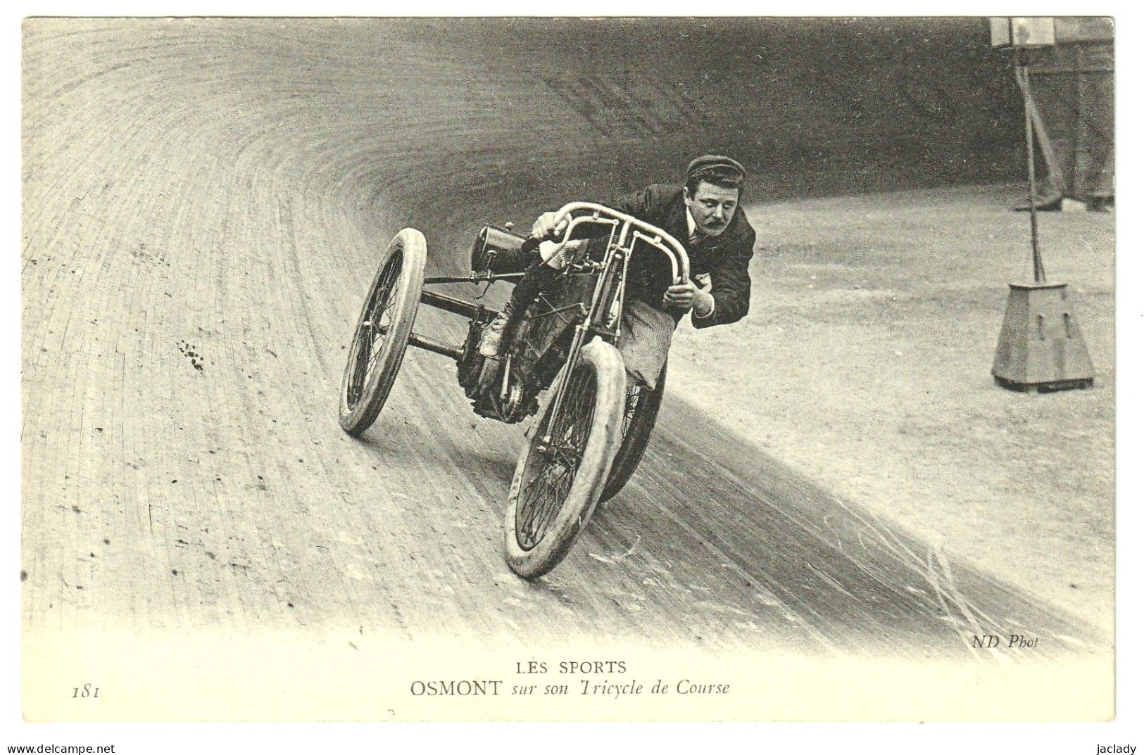 Les Sports --  Osmont Sur Son Tricycle De Course.   (voir Scans). - Moto Sport