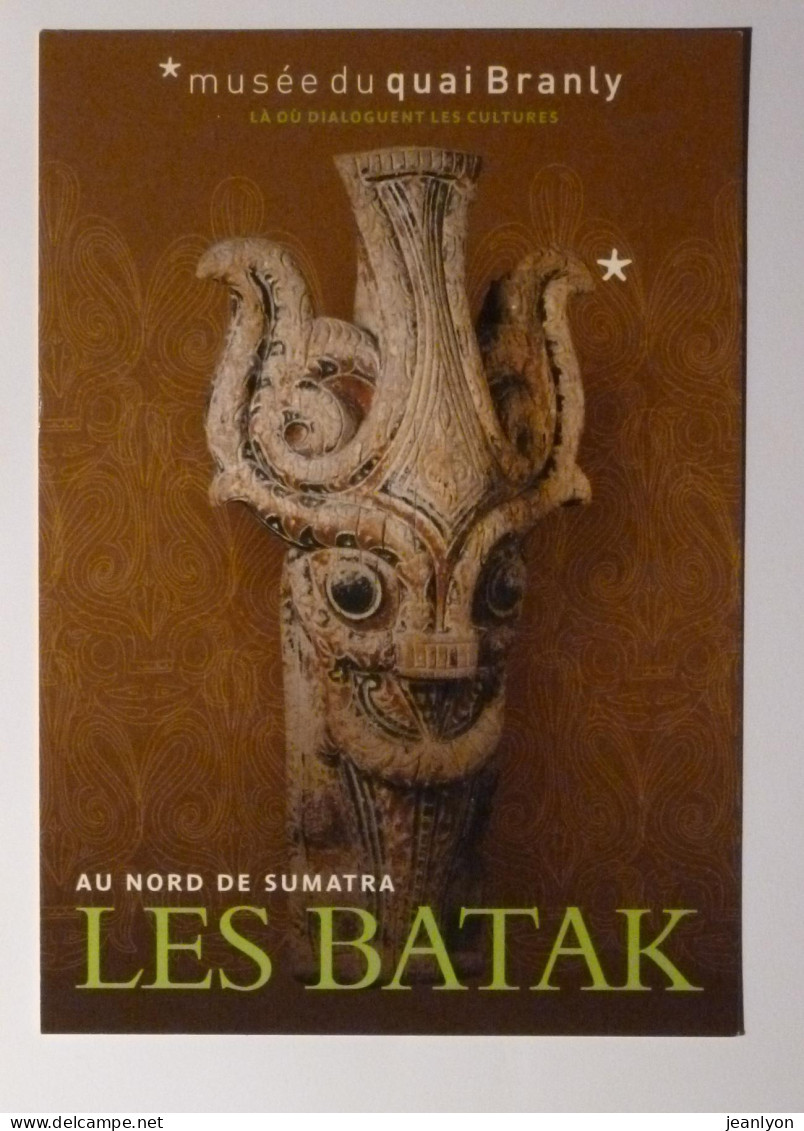 NORD SUMATRA - LES BATAK - Région Lac Toba / Culture - Ornement Architecture Genre Tete -carte Publicitaire Musée Branly - Azië