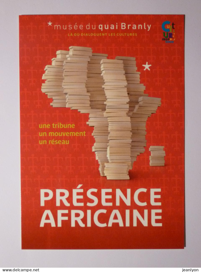 AFRIQUE / PRESENCE AFRICAINE - 20 Ans De La Revue Fondée Par Le Sénégalais A. DIOP - Carte Publicitaire Musée Branly - Afrique