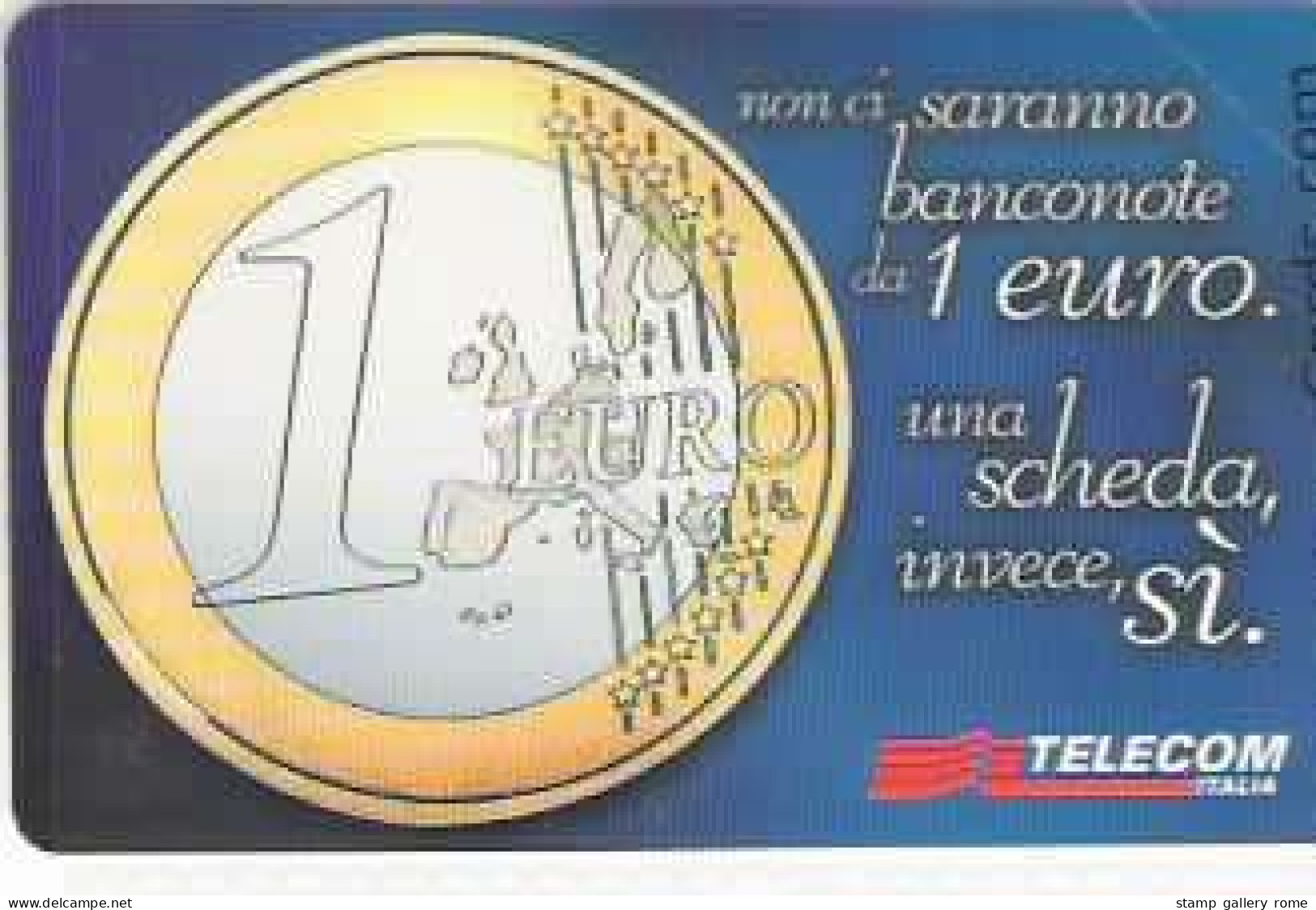 TELECOM - MONETA UNICA L'EURO - USATA - LIRE 2000 - GOLDEN  1401 - Public Practical Advertising