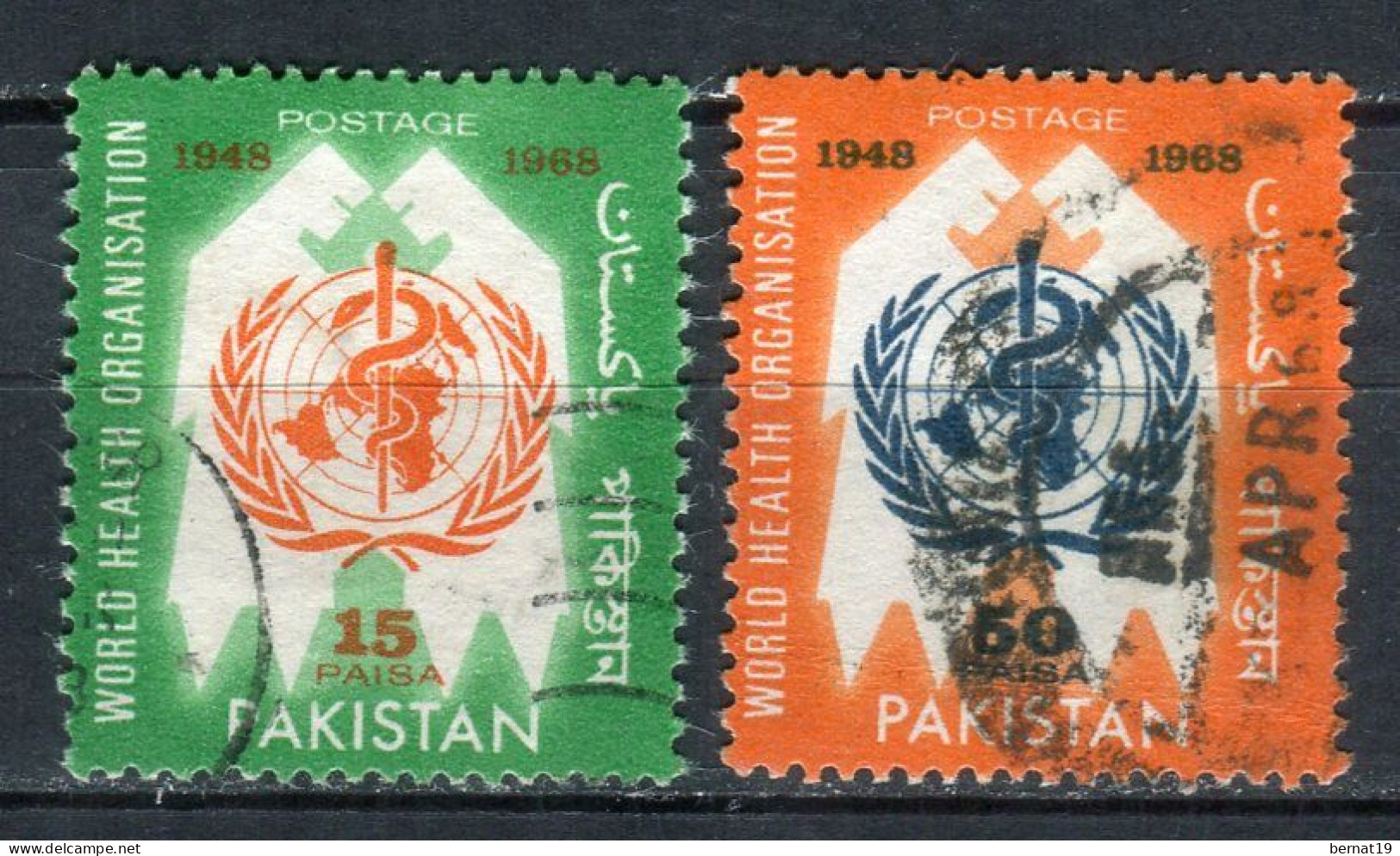 Pakistán 1968. Yvert 249-50 Usado. - Pakistan