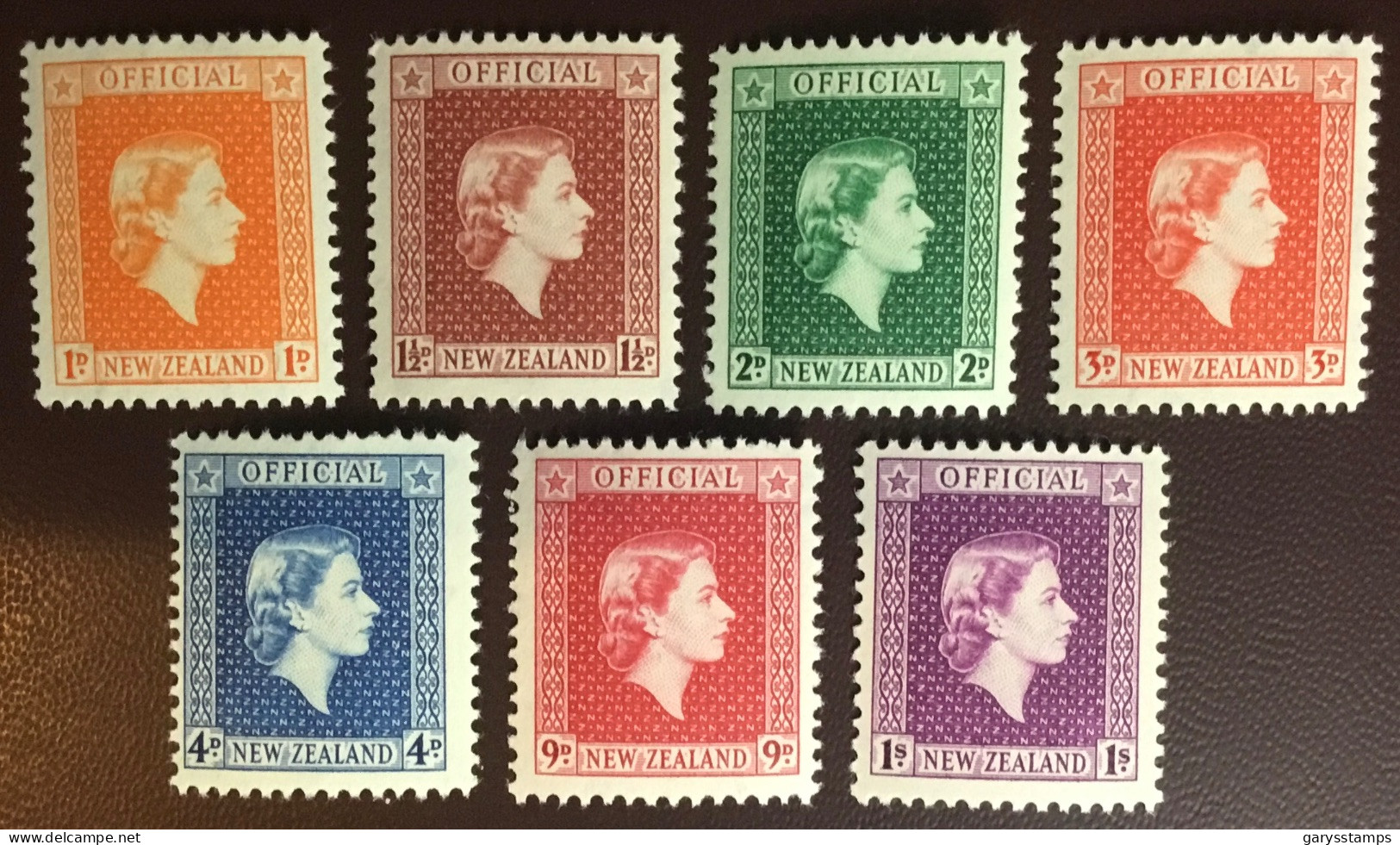 New Zealand 1954 Official Set To 1s MNH - Neufs