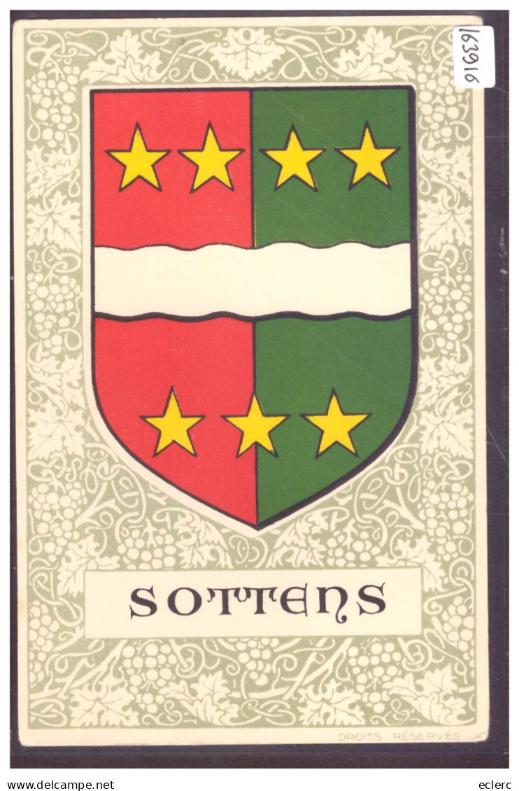 DISTRICT DE MOUDON - SOTTENS - ARMOIRIES DE LA COMMUNE - TB - Sottens