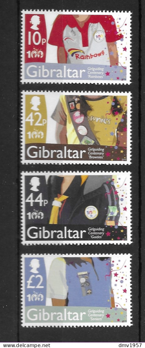 Gibraltar 2010 MNH Centenary Of Girl Guilding Sg 1370/3 - Gibraltar