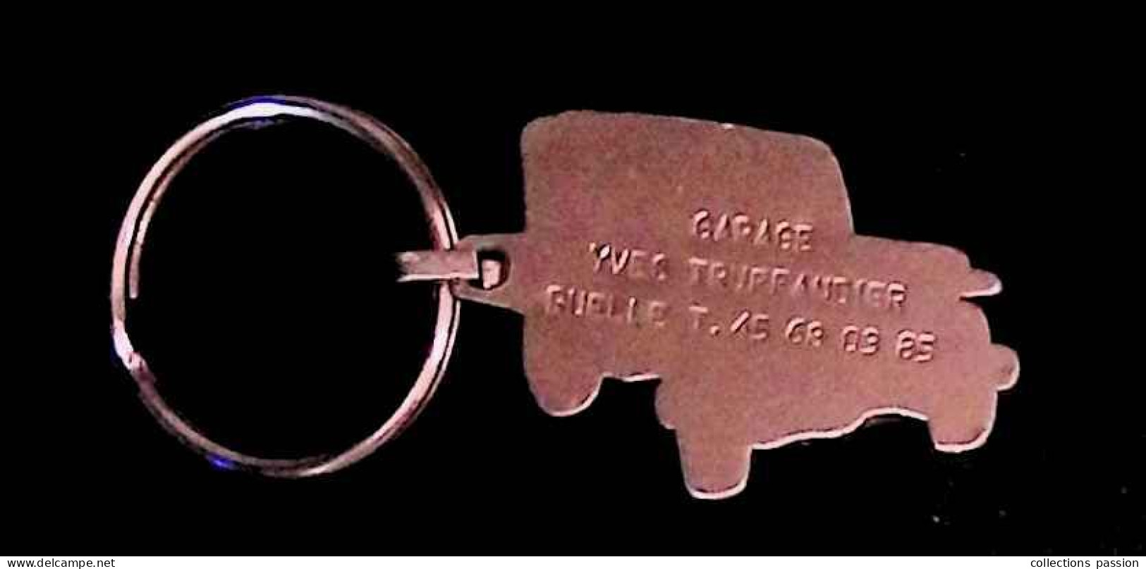 Porte Clefs, Clés, Métal, Automobile, Jeep, Garage Yves Truffandier, 16, Ruelle , Frais Fr 2.35 E - Key-rings