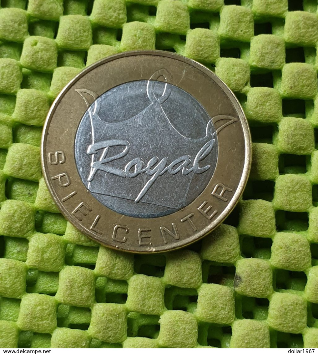 Munt / Minze / Mint - Royal Spielcenter - Weterspielmarke (2)-  Original Foto  !!  Medallion  Deutschland - Casino