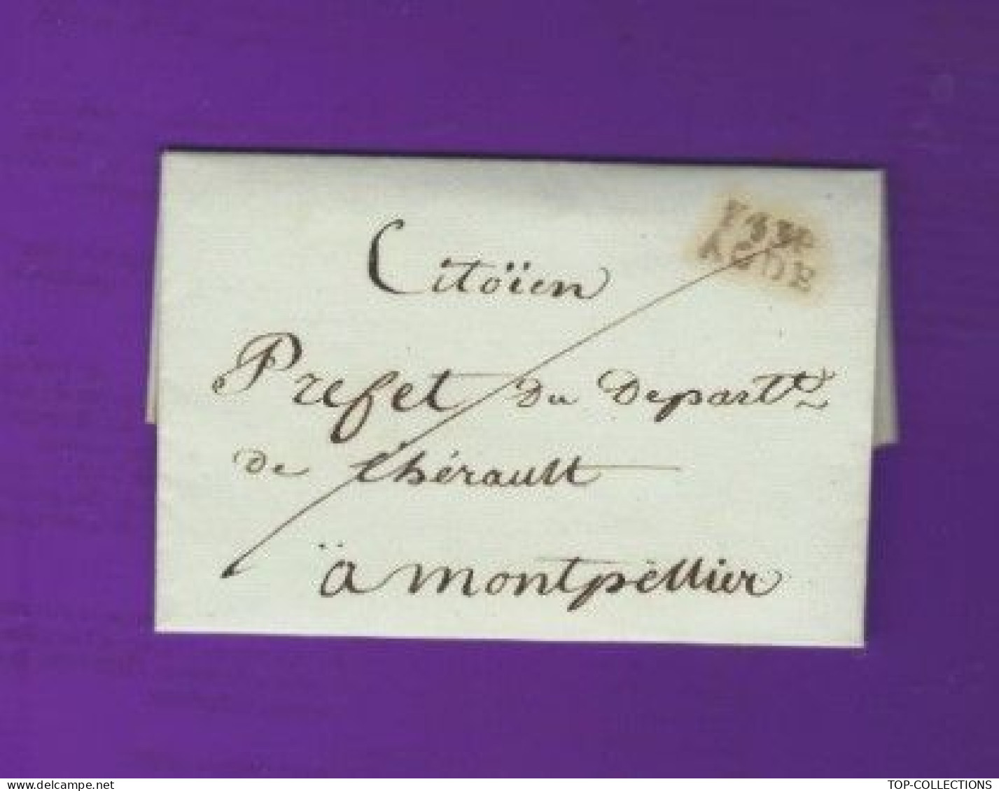 1800 REVOLUTION NAVIGA TION SUBSITANCES GRAIN FARINE CONTROLE ADMINISTRATIF  BOUSQUET  NEGOCIANT ARMATEUR Agde  V.HIST. - 1800 – 1899