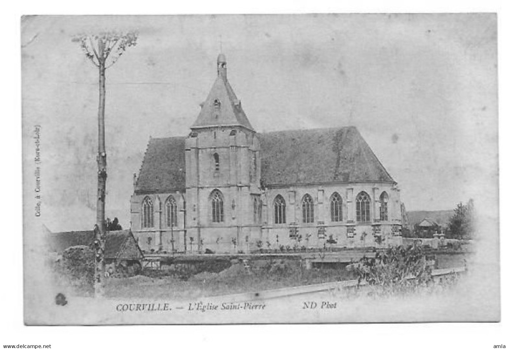 CP DEPT 28 COURVILLE L'EGLISE SAINT PIERRE - Courville